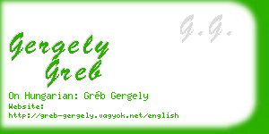gergely greb business card